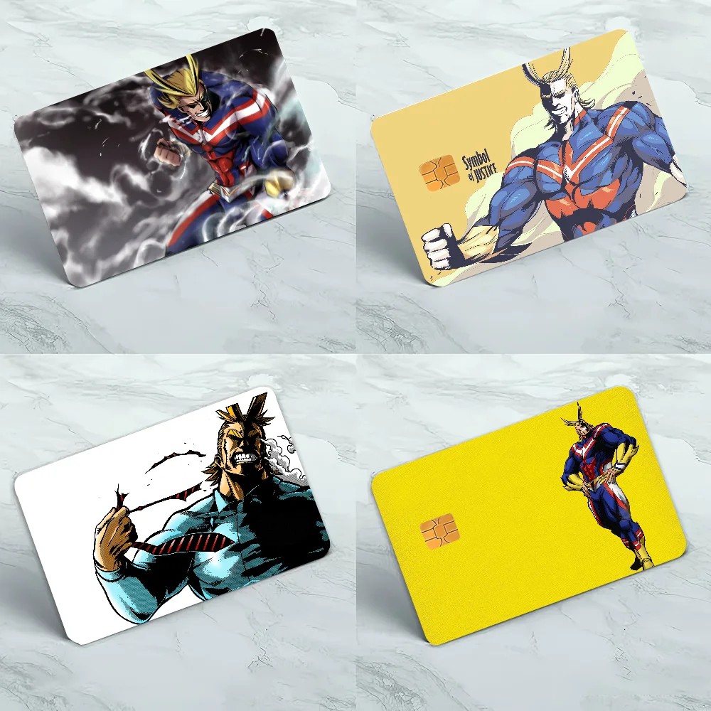 My Hero Academia All Might 1 VISA  ī  ƼĿ Anti-scratch Women  4 Pcs ſ ī Ų ƼĿ Ʈ